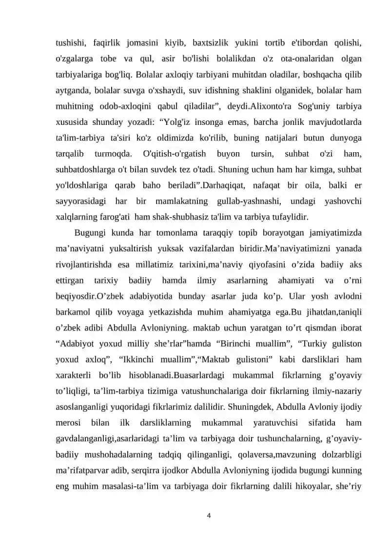 AVLONIY ASARLARIDA TA' LIM TARBIYA MASALASINING YORITILISHI 4