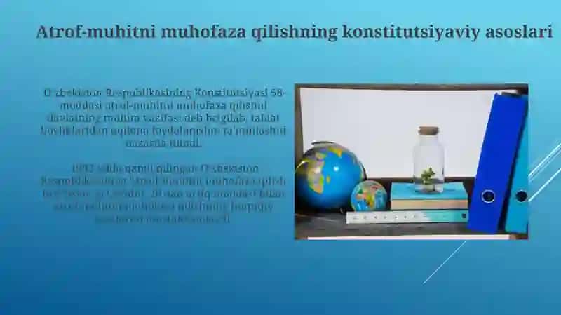 Ekologiya huquqi fanining asosiy yo'nalishlari, tamoyillari va predmeti 4