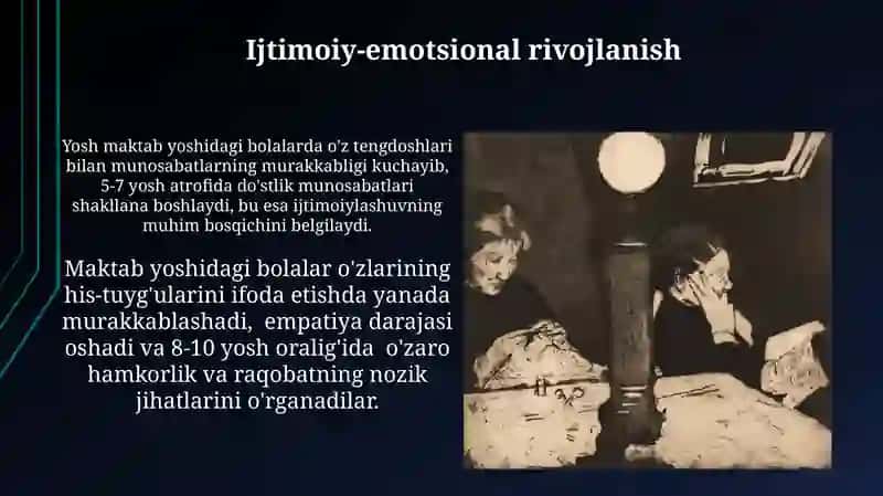 Kichik maktab yoshi davri psixik rivojlaniahning umumiy tavsif 4