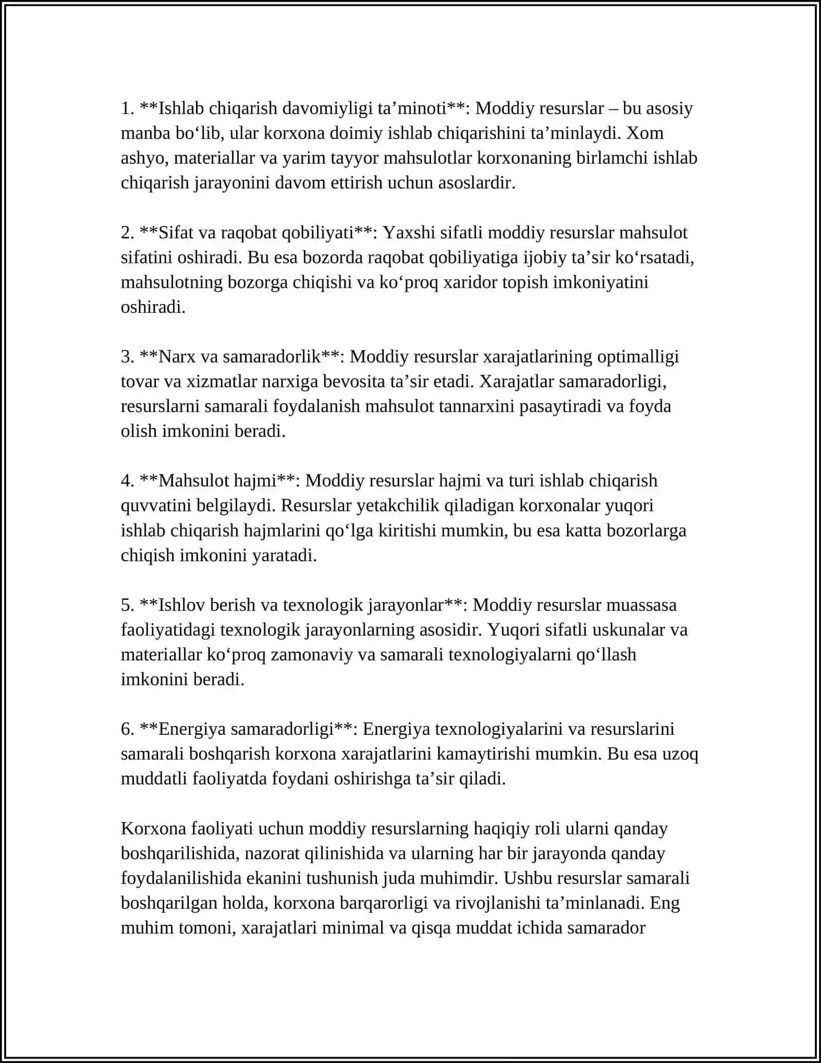 MODIY RESURSLAR BILAN TAMINLANGANLIK VA ULARDAN FOYDALANISH ANALIZI 4