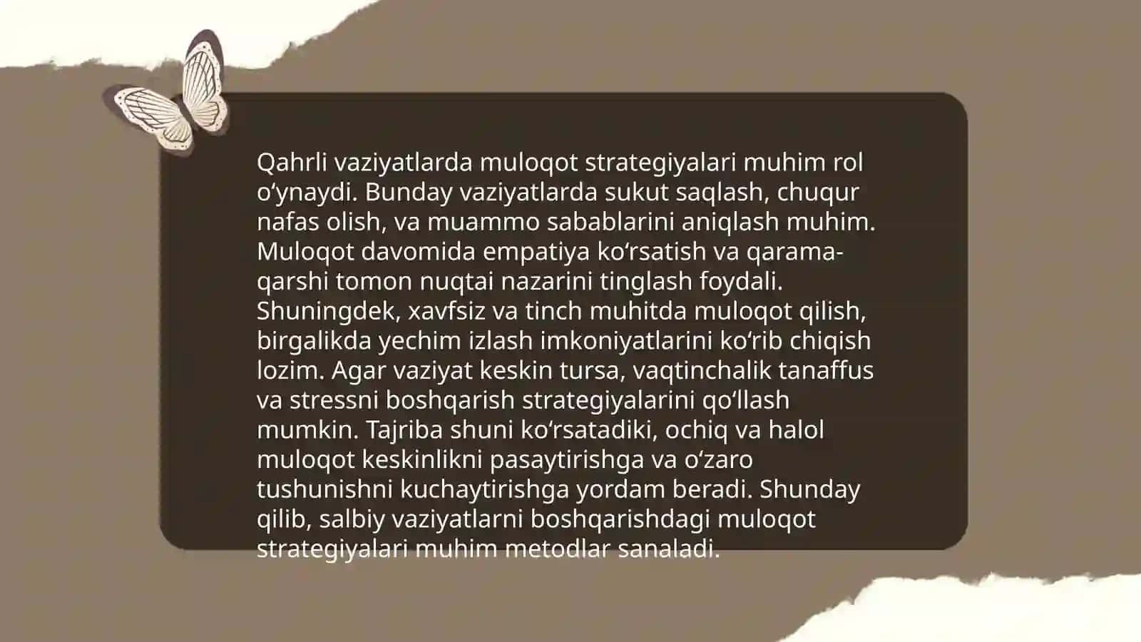 Konfliktli vaziyatda qahr va g'azab 4
