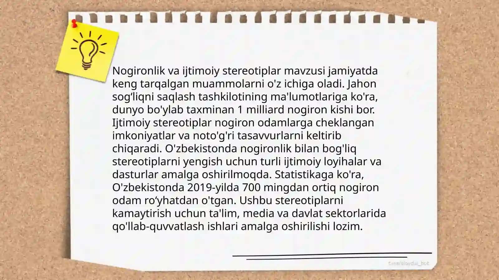 Nogironlik shunchaki suz bulgan xolat mavzusida vidio rolik 4