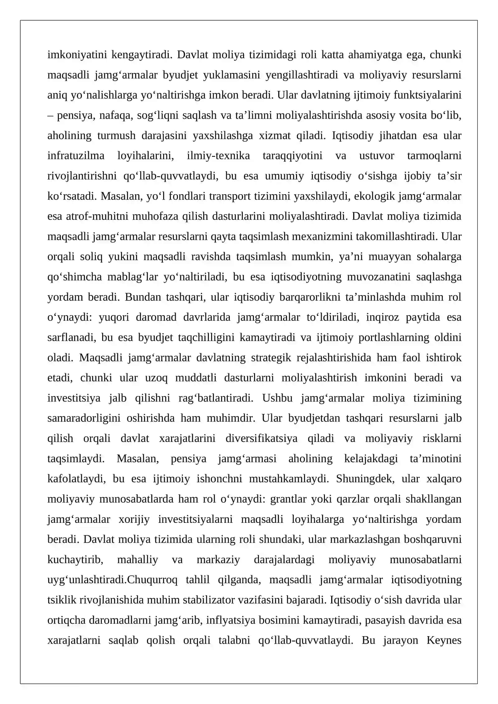 Maqsadli jamg‘armalar tushunchasi, maqsadli jamg‘armalar turlari 4