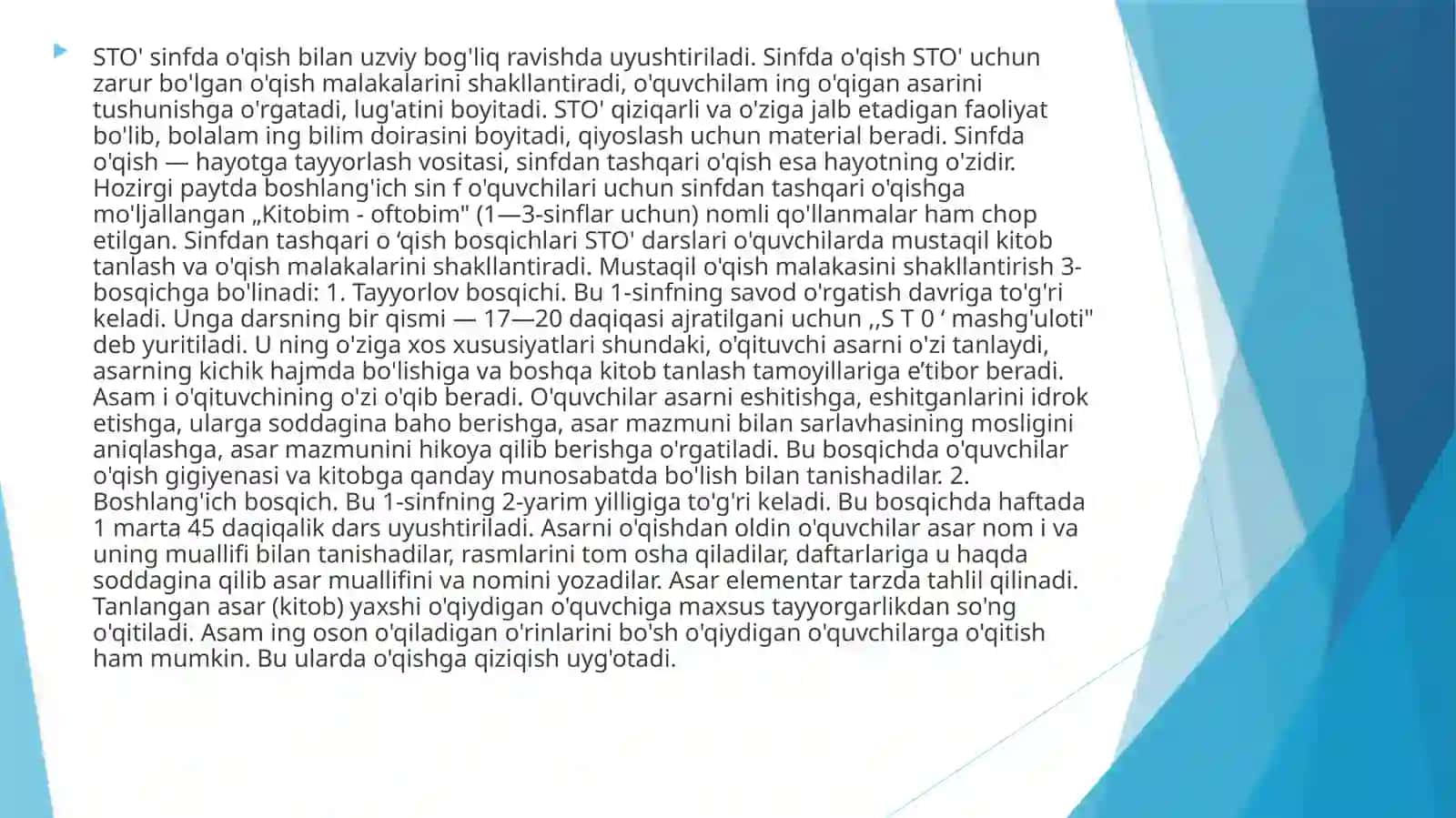 Sinfdan tashqari o‘qishning maqsad va vazifalari 4