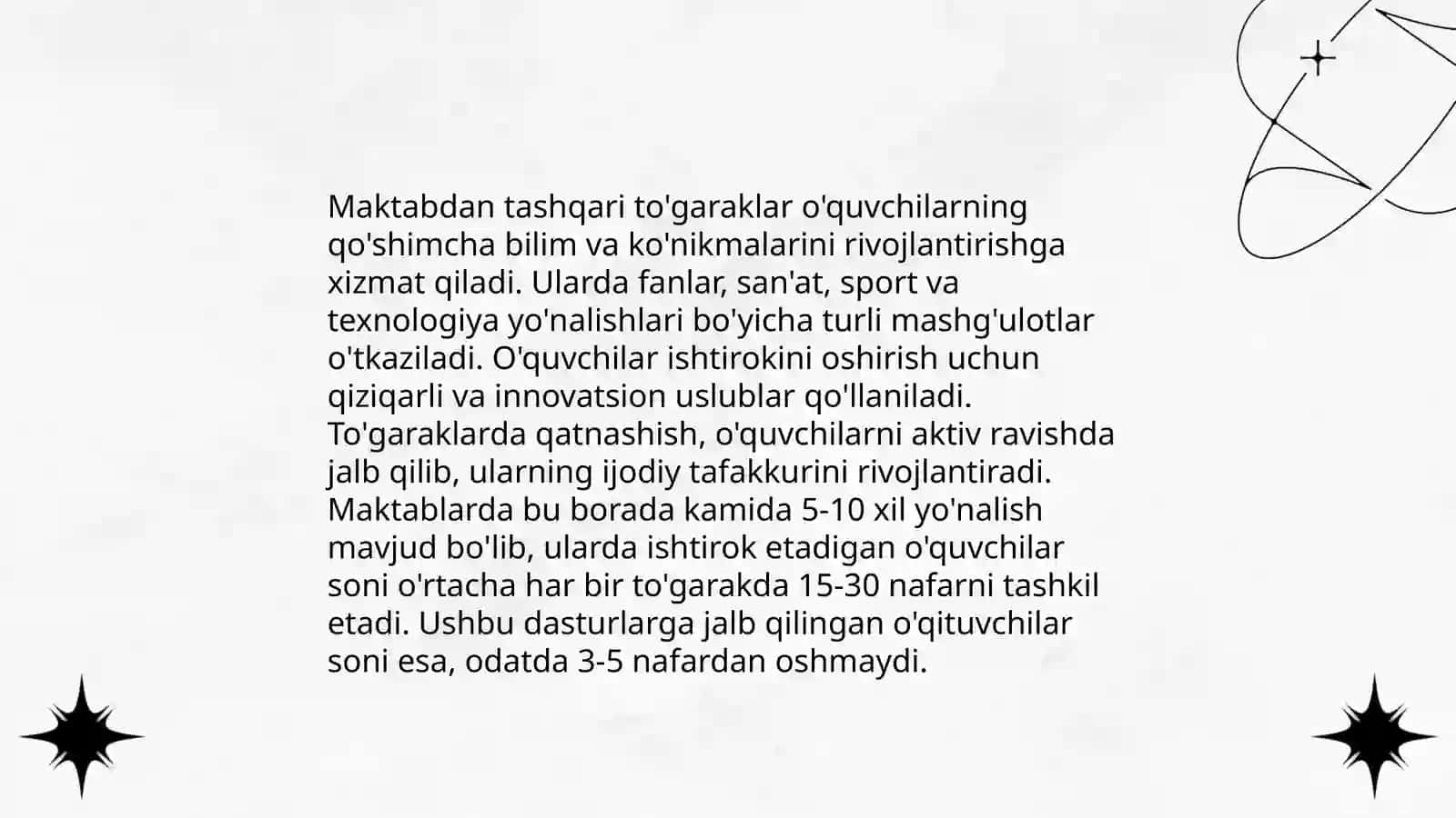 Sinfdan va maktabdan tashqari tarbiyaviy ishlarni tashkil etish 4