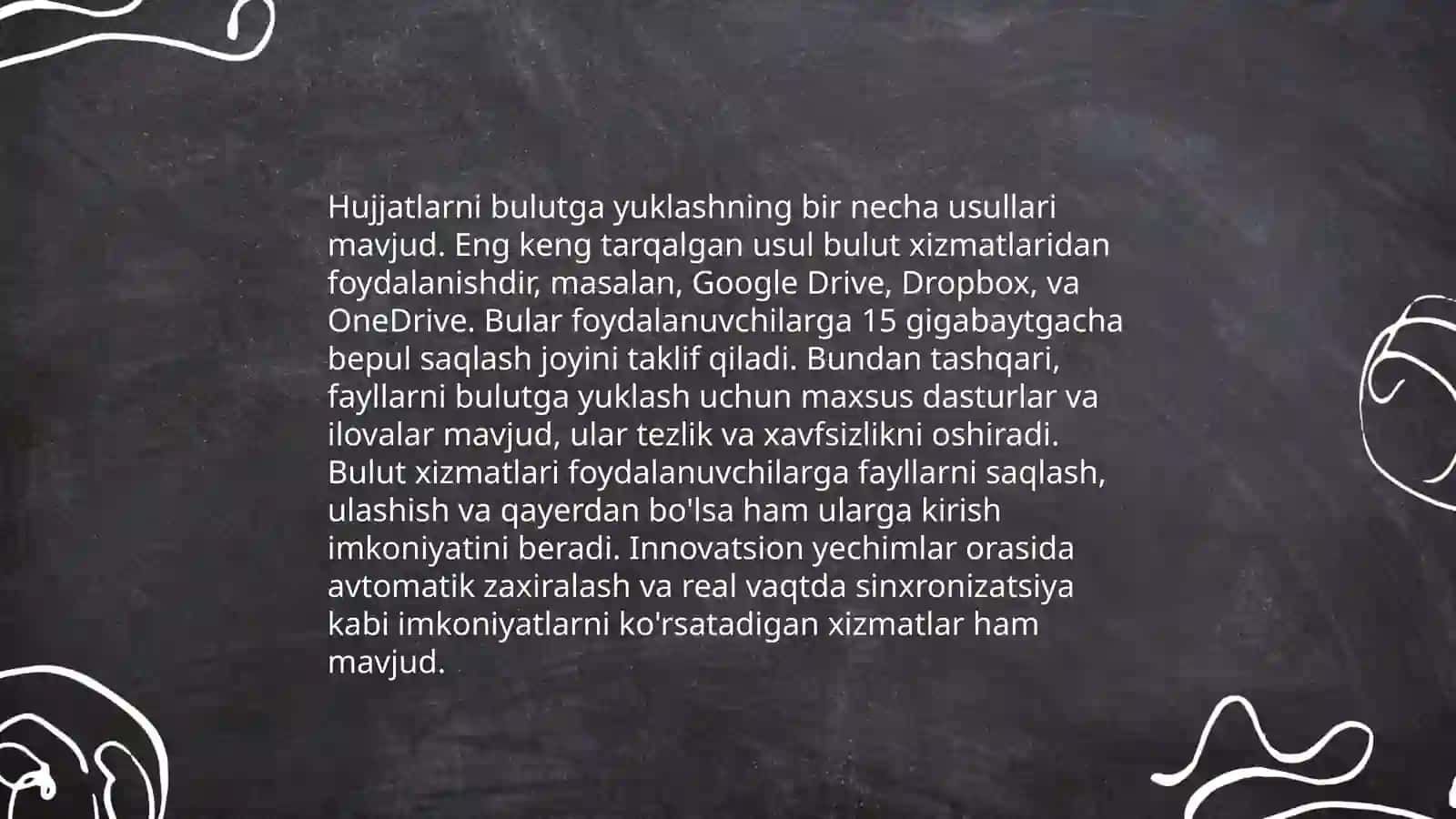 Bulutli saqlash texnologiyalari 4