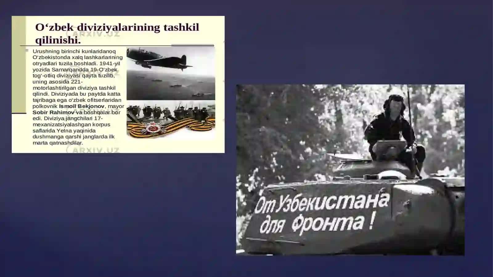 O‘zbekistonlik jangchilarning frontdagi so‘rati 4