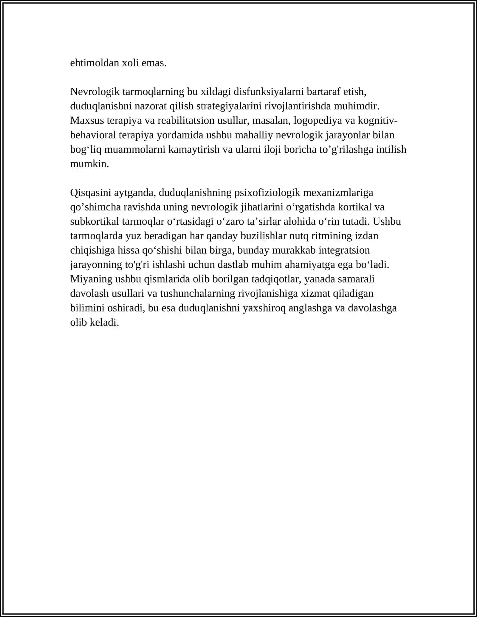 DUDUQLANISHNING PSIXOFIZIOLOGIK MEXANIZMLARI 4