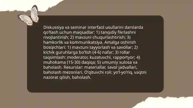 Interfaol metodlar va ularni qoʻllash mahorati 4
