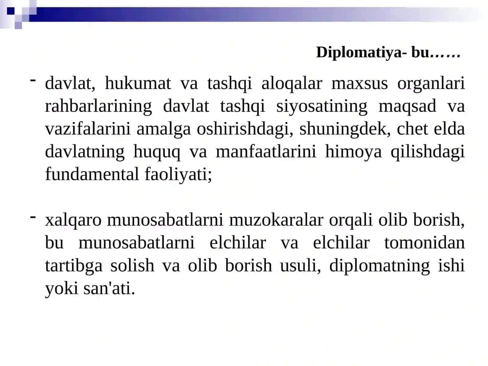 Diplomatiyaning fan sifatida vujudga kelish tarixi va shakllanish bosqichlari 4