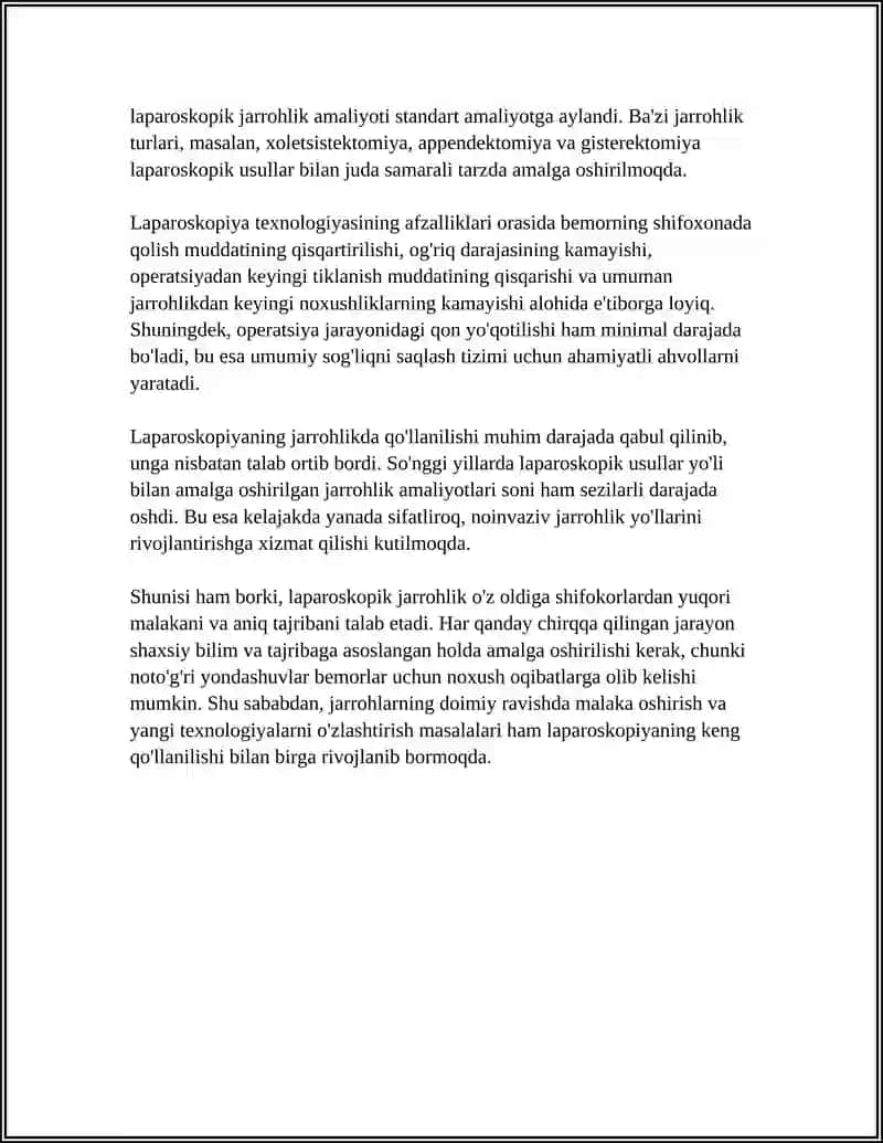 LAPAROSKOPIYANING JARROHLIKDA QO'LLANILISHI 4
