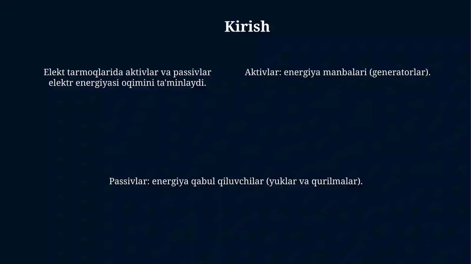 Tarmoqqa qarab aktivlar va passivlar tarkibining xususiyatlari 4