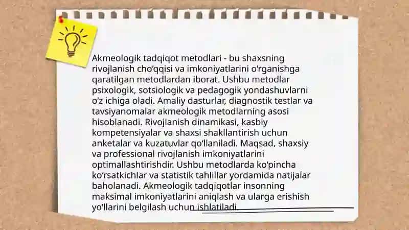 Akmeologiyaning metodologik tamoyillari va yondashuvlari 4
