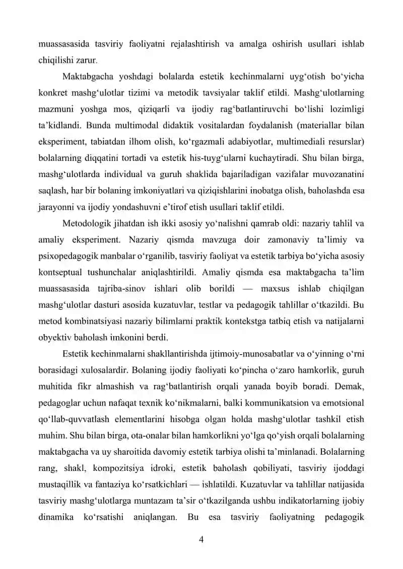 Tasviriy faoliyat orqali maktabgacha yoshdagi bolalarda estetik kechinmalarni uyg'otish 4