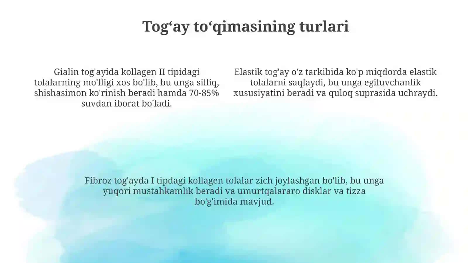 Togʼay va suyak toqmalarning tuzilishini 4