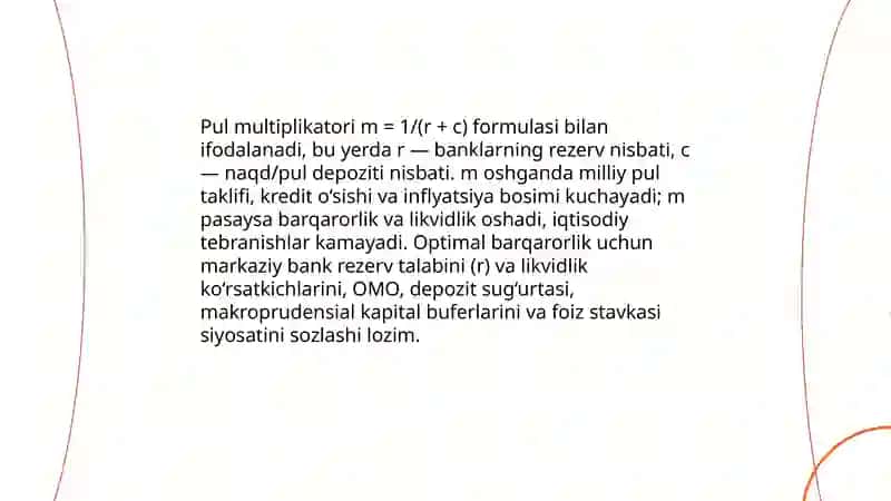 Moliyaviy barqarorlikni taʼminlashda multiplikator koeffitsientlarni optimallashtirish imkoniyatlari 4