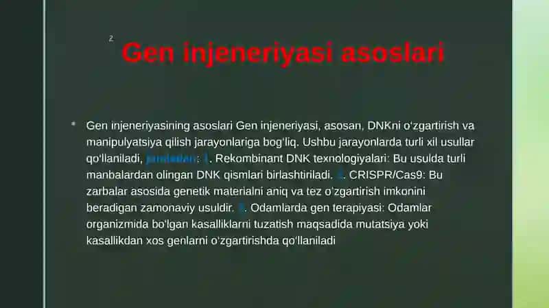 Geninjeneriyasi haqida 4