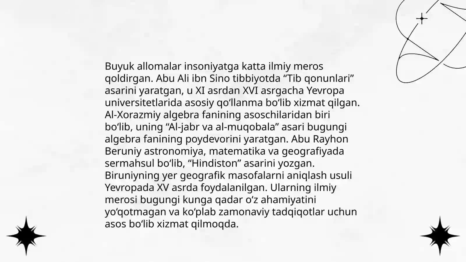 IX-XII asrlarda mamlakatimiz hududida ro‘y bergan madaniy uyg‘onish (Renessans) 4