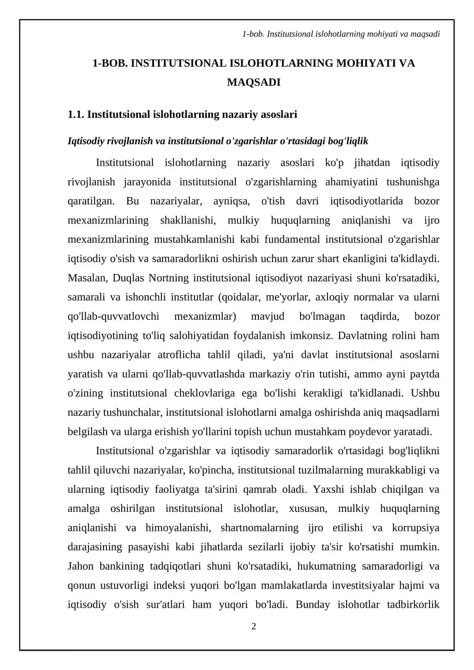 Institutsional islоhоtlаrning bоsh mаqsаdi, vаzifаlаrivа хuquqiy аsоslаri 4