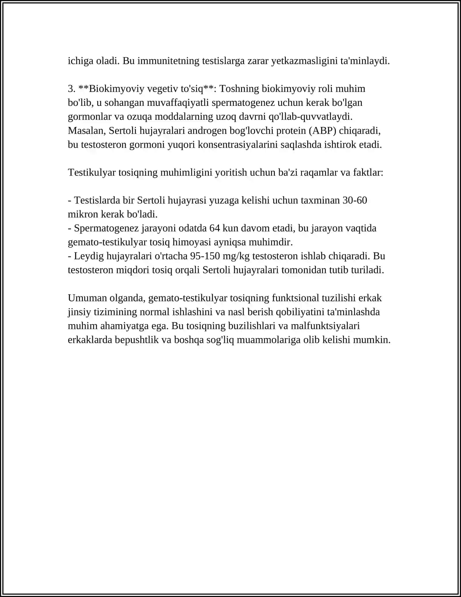 GEMATO-TESTIKULYAR TOSIG'INING GISTOFIZIOLOGIYASI.GEMATO-OVORIAL TOSIQNING GISTOFIZIOLOGIYASI 4