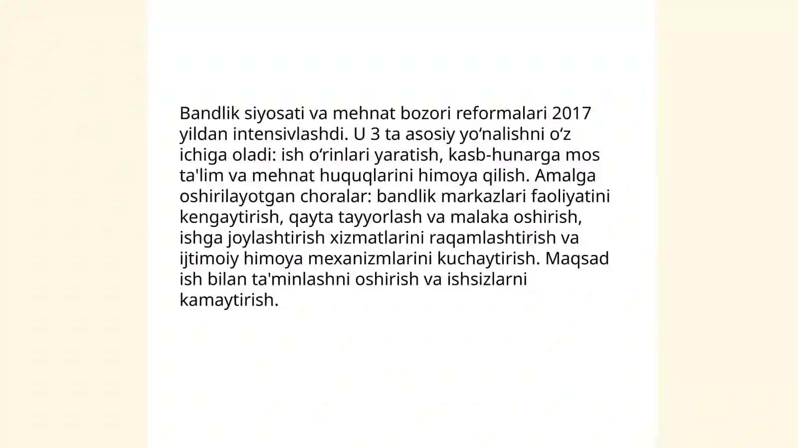 Ijtimoiy siyosatdagi islohotlar va ularning mazmuni 4