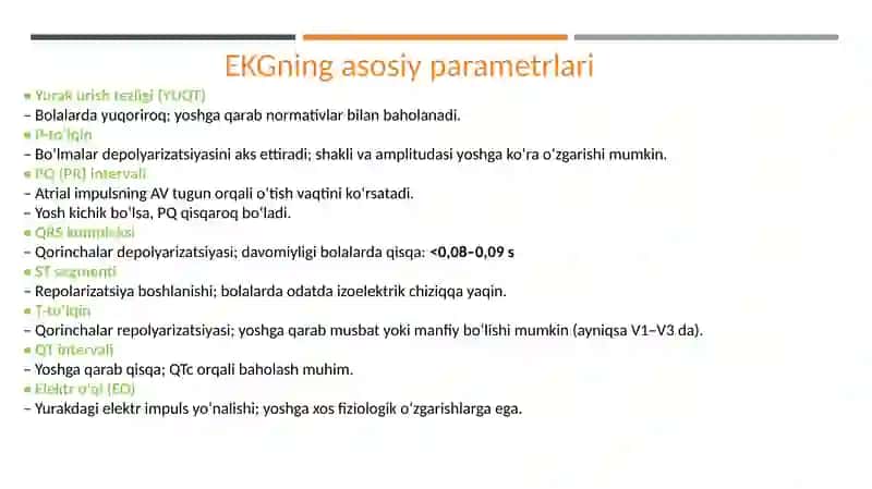 EKG bolalar yoshiga ko'ra natijalarini tahlili 4