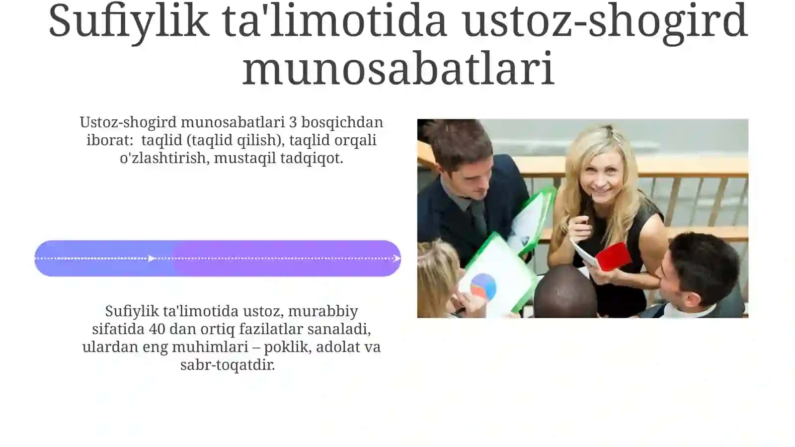 Sharq mutafakkirlarining pedagogik qarashlari va ustoz- murabbiyga qòygan talablari 4