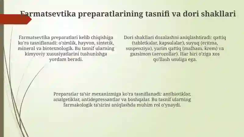 Farmatsevtika preparatlari: Tarix, Tasniflash va Ishlab Chiqarish 4