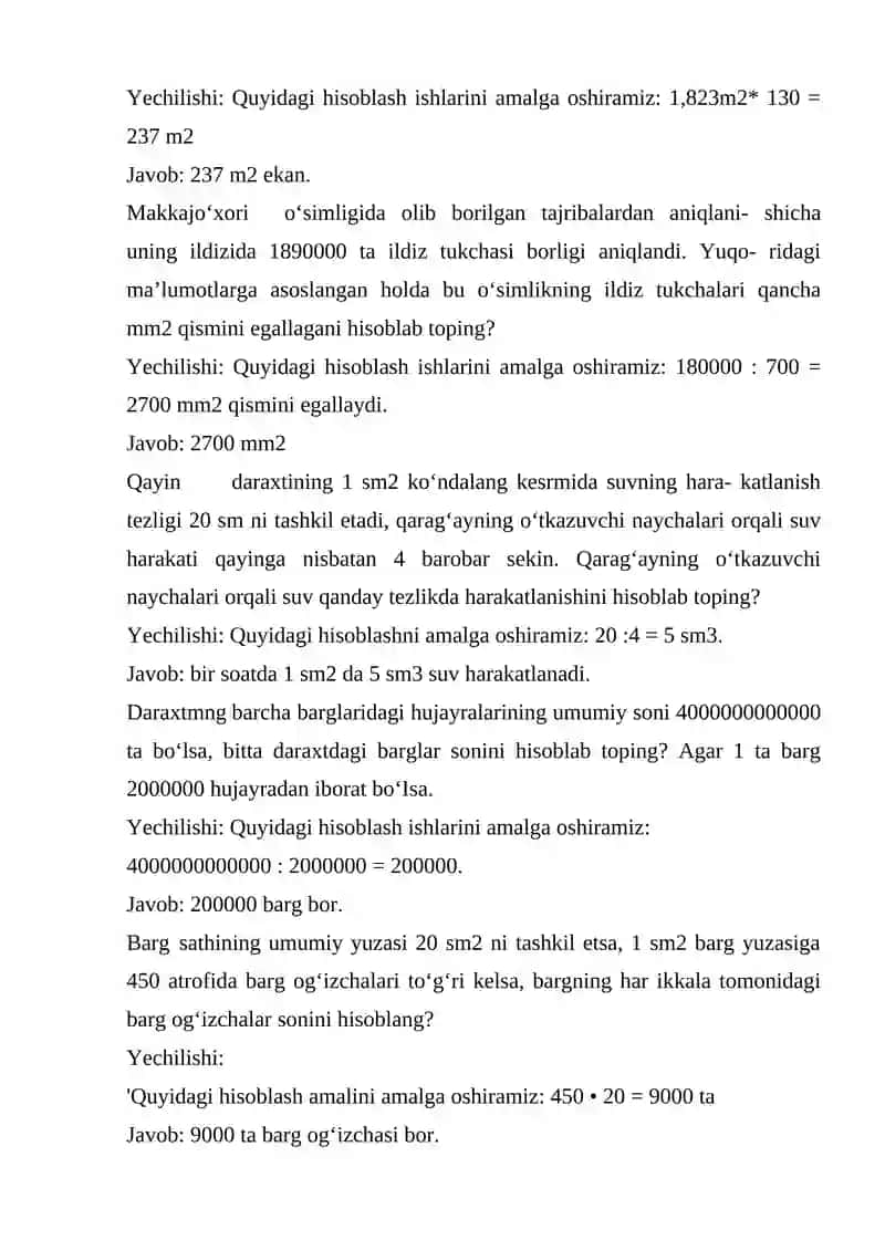 BIOLOGIYADAN NOSTANDART TESTLAR,KRANSVORDLAR TUZISH 4