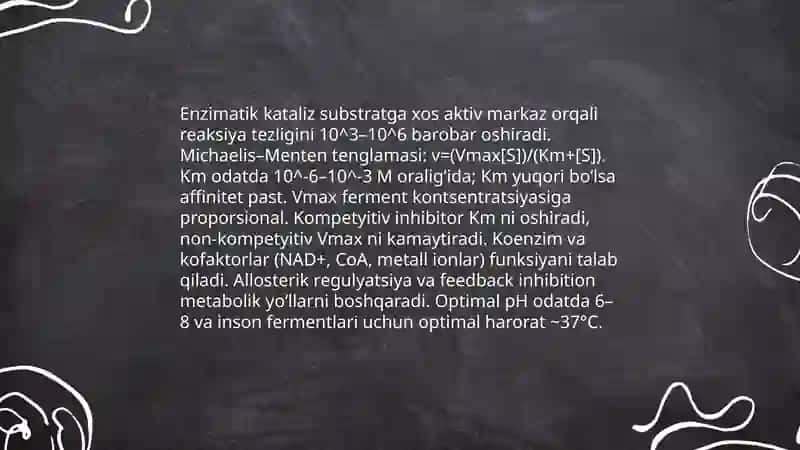 Kimyoviy va biologik jarayonlardagi bogʻliqliklarni oʻrganish 4