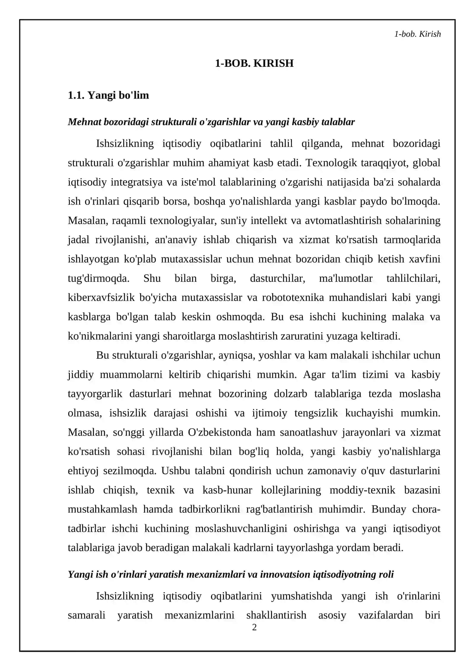 Ishsizlikning iqtisodiy oqibatlari 4