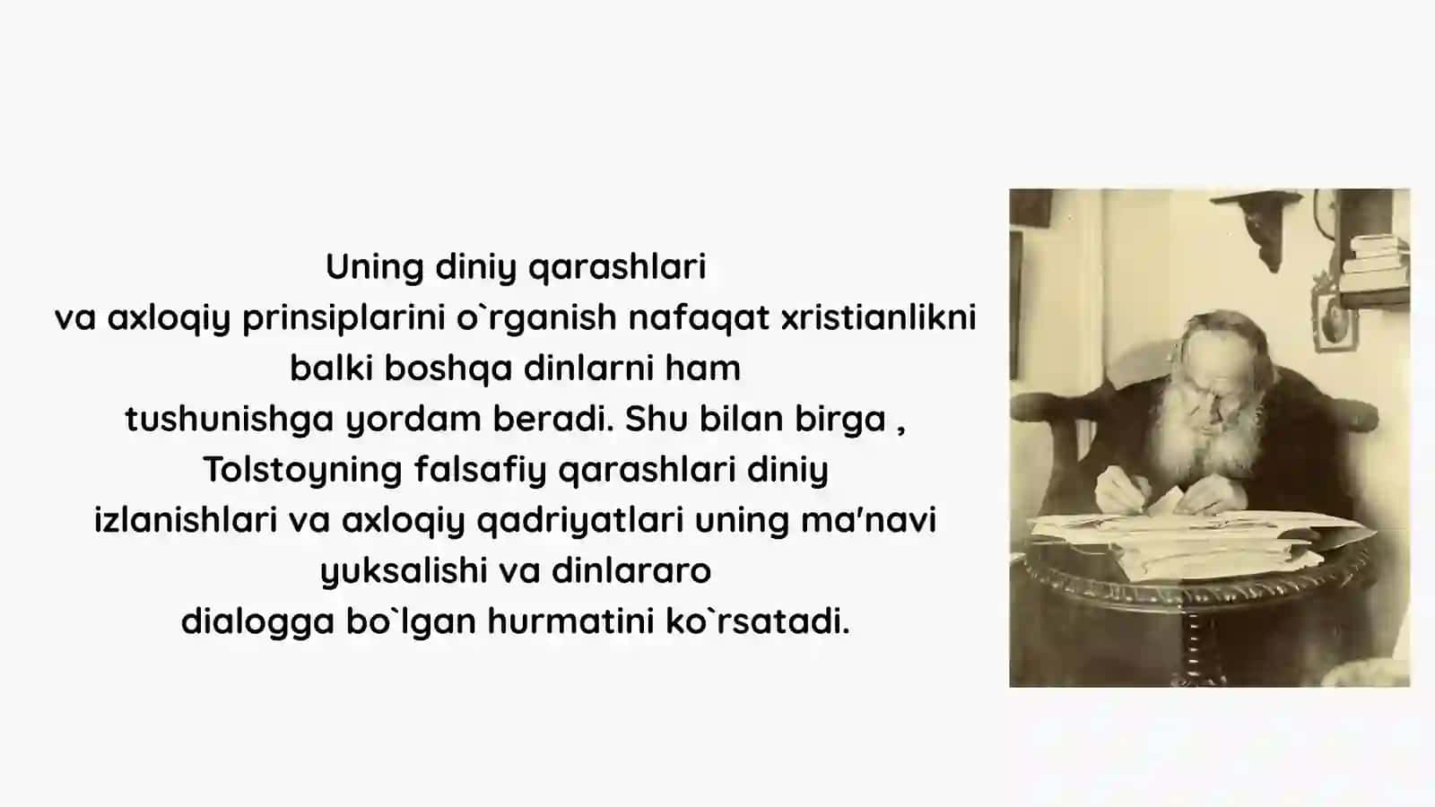Lev Tolstoyning "Iqrornoma "asaridagi diniy e'tiqodlarni tahlil etish 4