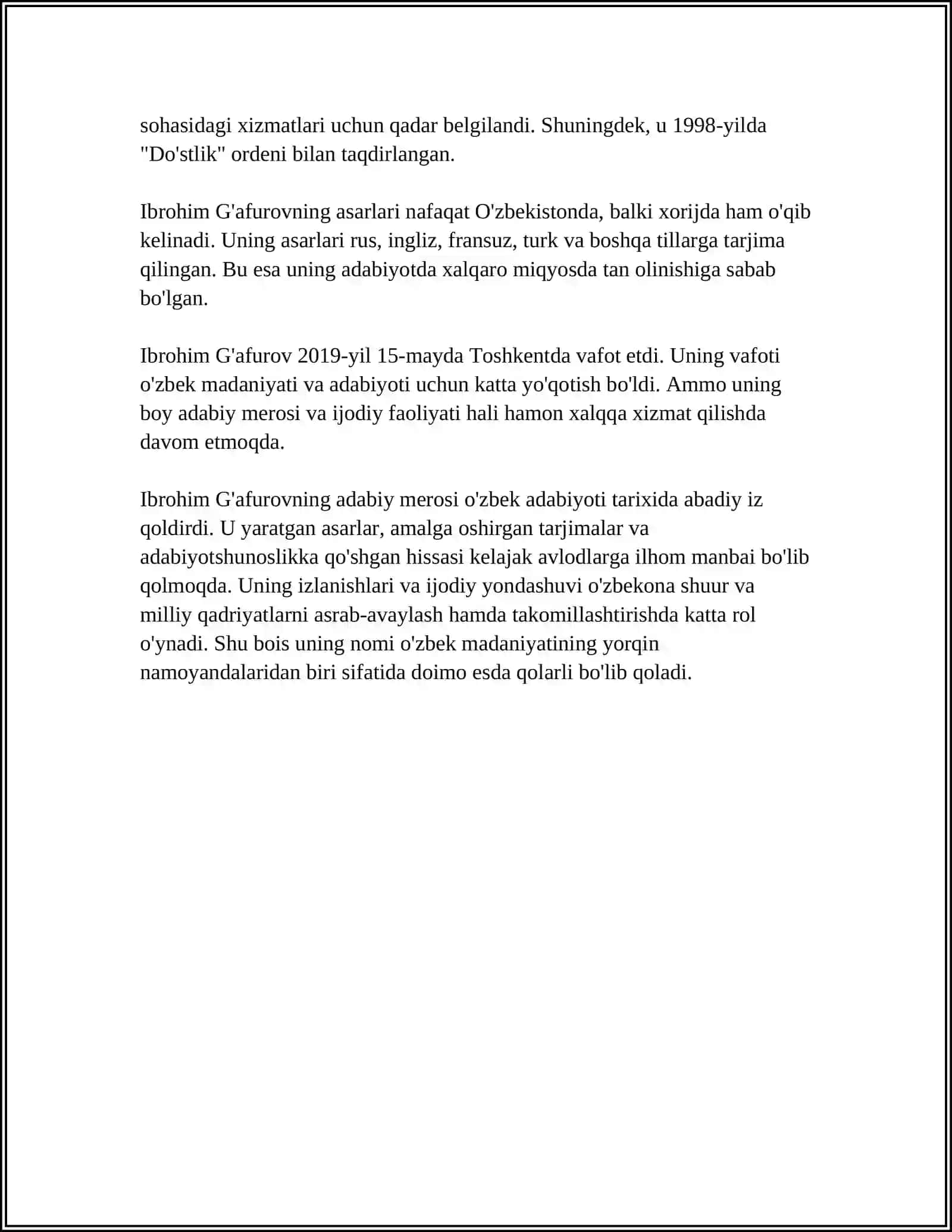 IBROHIM G'AFUROV ASARLARI BILAN TANISH FOYDALANILGAN ADABIYOTLAR BILAN 4