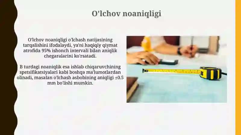 O'Ichash asboblari va o'Ichash xatoliklari 4