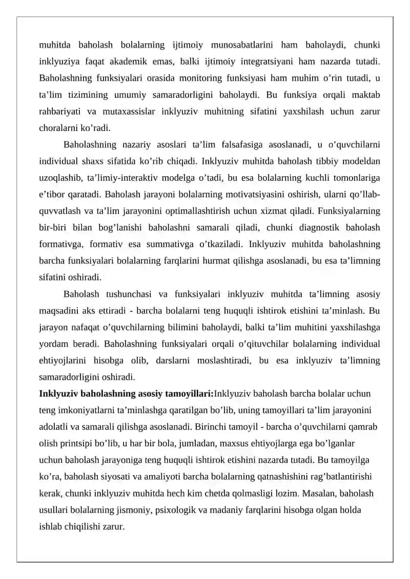 Inklyuziv muhitda bolalarni baholashning mezon va uslublari 4