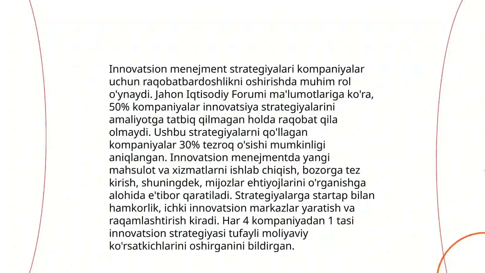 Bozor sharoitida innavatsiyalar va korxonalar taraqqiyotining asosiy yonalishlari 4