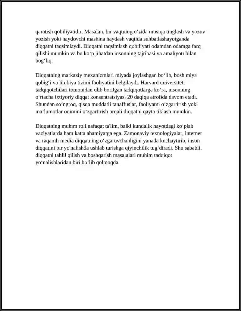 DIQQAT PSIXOLOGIK JIHATLARI 4