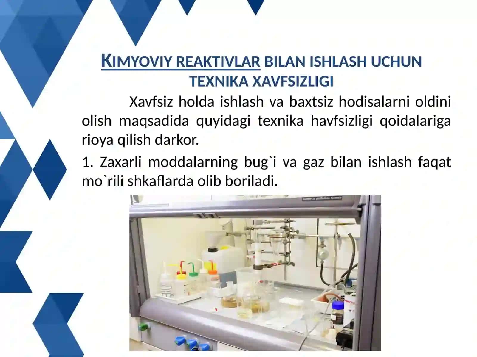 Laboratoriya mashg’ulotlari texnikasi bilan tanishtirish 4