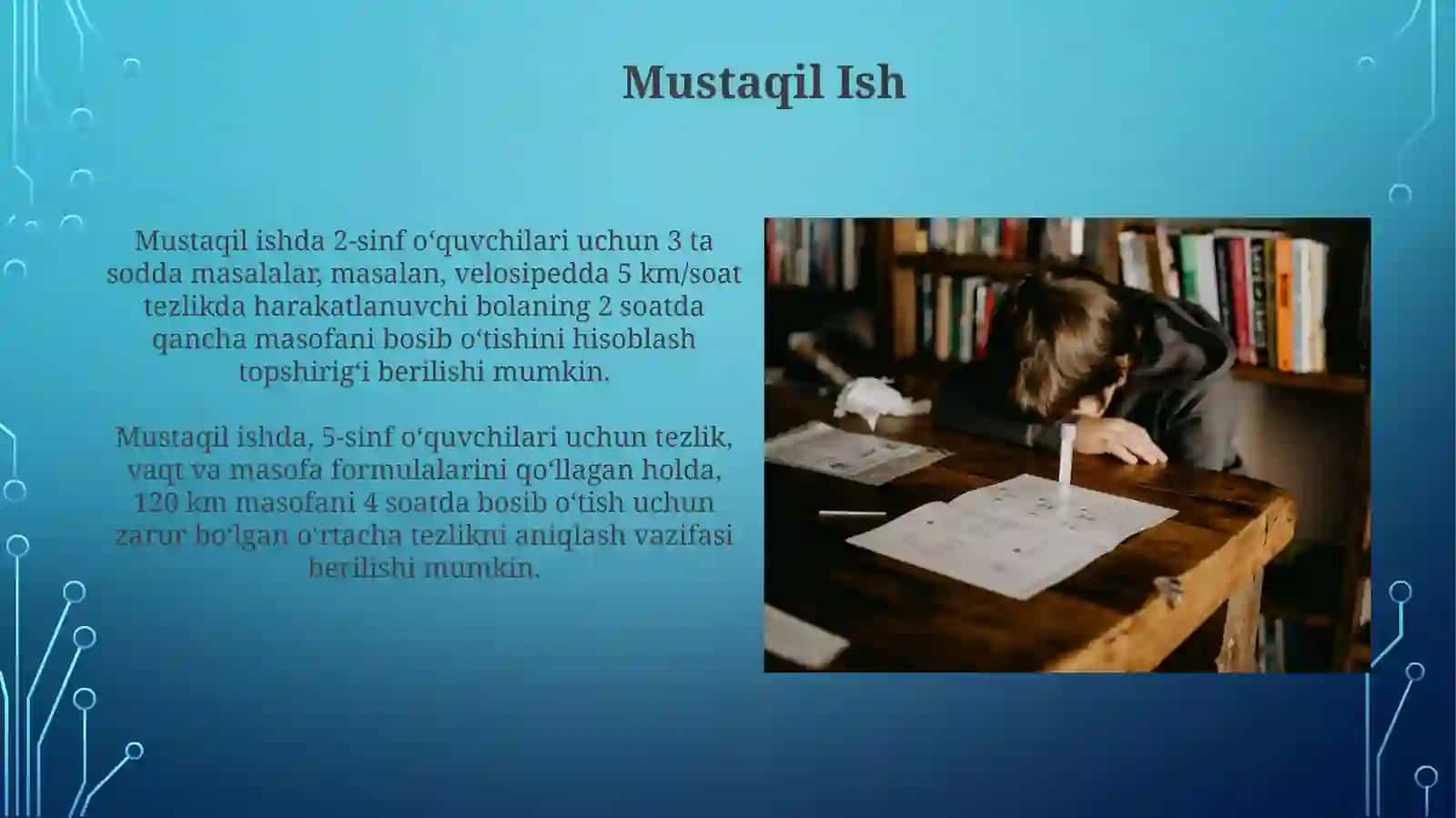 Boshlangʻich sinflarda harakatga oid masalalar 4