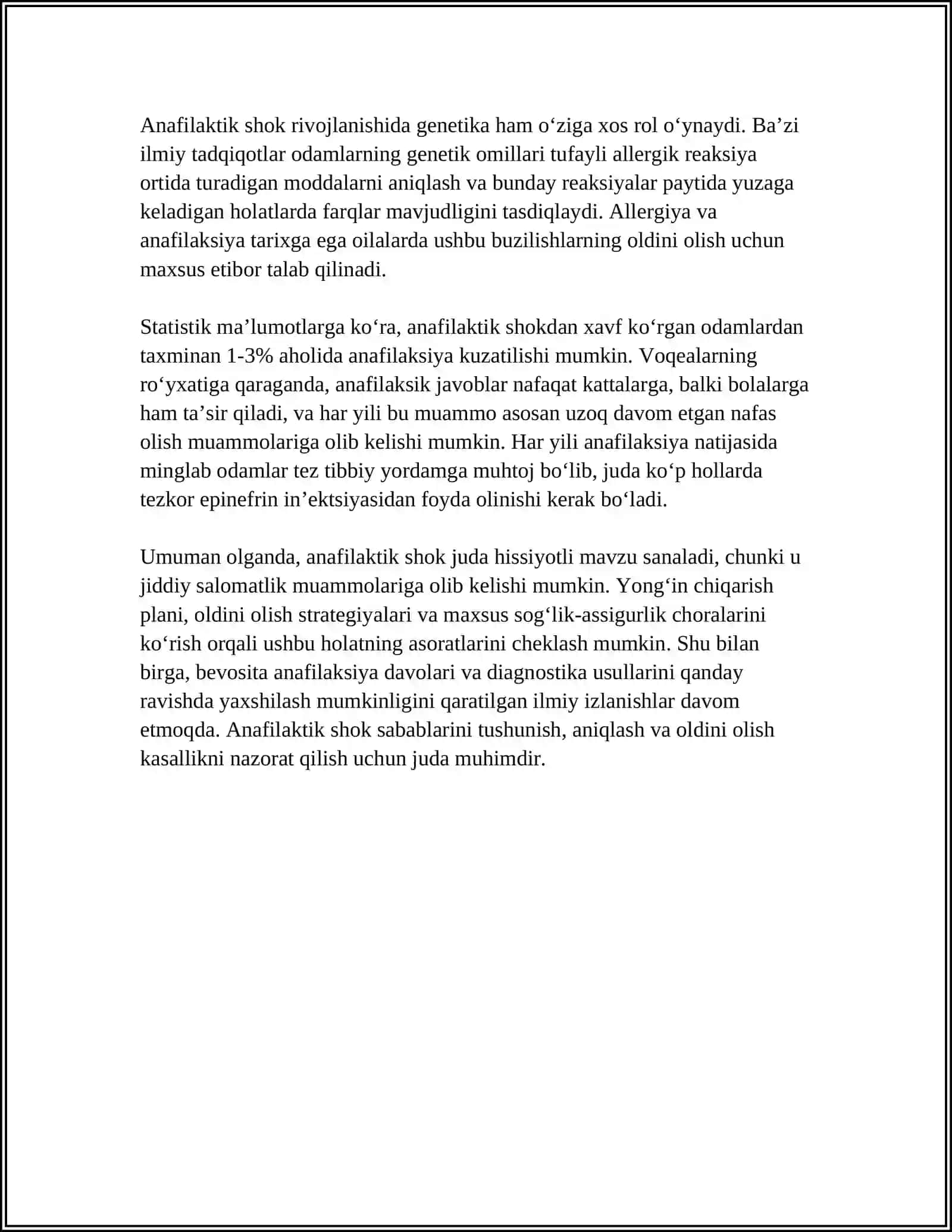 STOMATOLOGIYADA ANAFILAKTIK SHOK BIRINCHI YORDAM 4