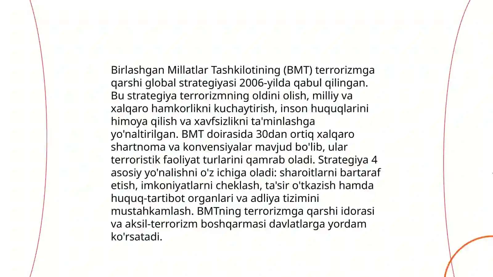 Xalqaro tashkilotlarning terrorizmga qarshi kurashining ahamiyati 4