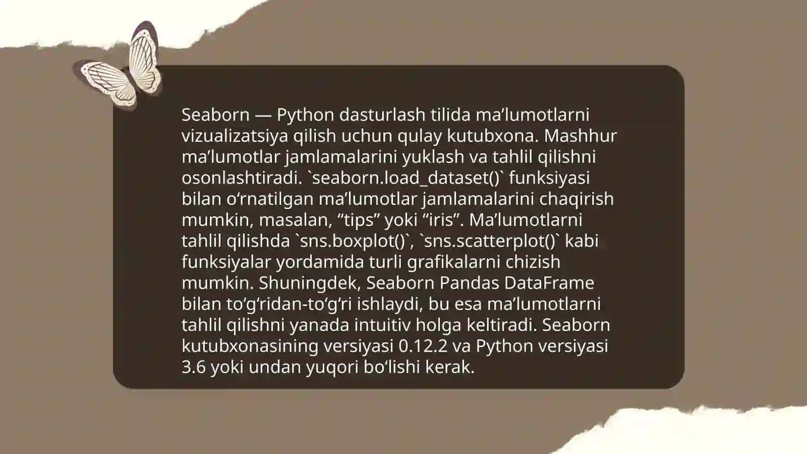 Seaborn kutubxonasi: Kirish va asosiy tushunchalar 4