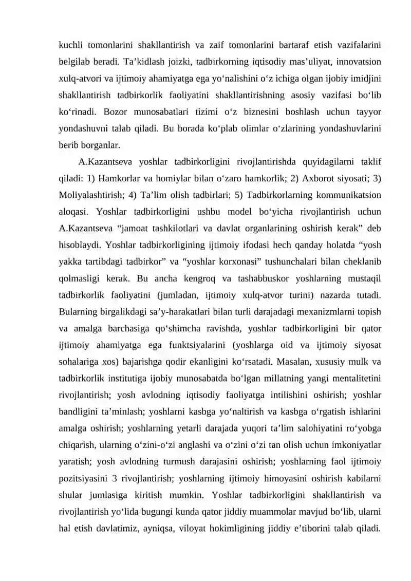 Ishlab chiqarish va tadbirkorlik bilan shug‘ullanayotgan yoshlarni ijtimoiy-pedagogik qo‘llab-quvvatlash 4