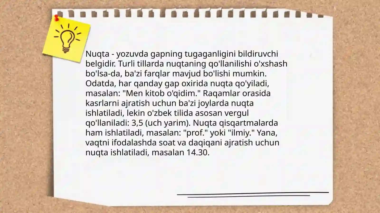 Matnlarni punktuatsion jihatdan tahlil qilish 4