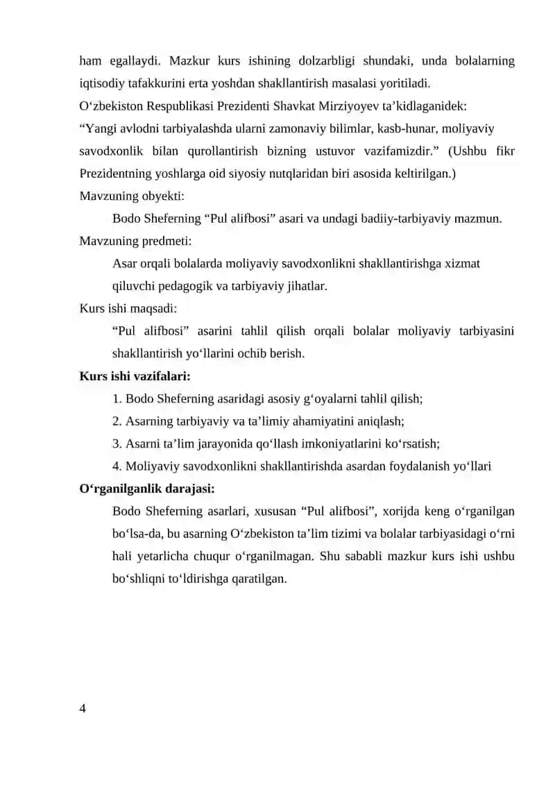 BODO SHEFERNING PUL ALIFBOSI ASARI 4