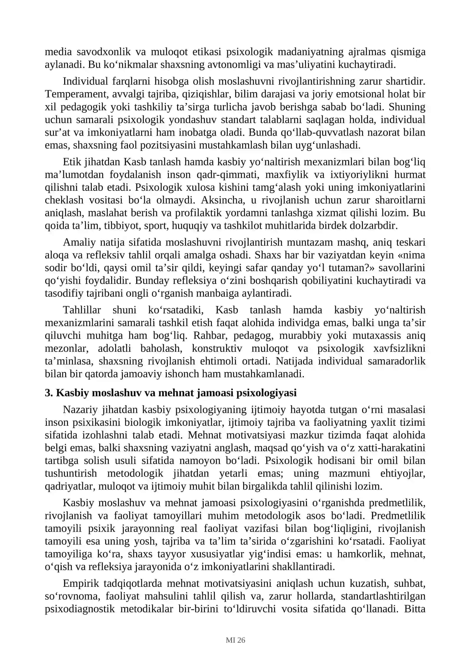 Kasbiy psixologiyaning ijtimoiy hayotda tutgan o‘rni 4