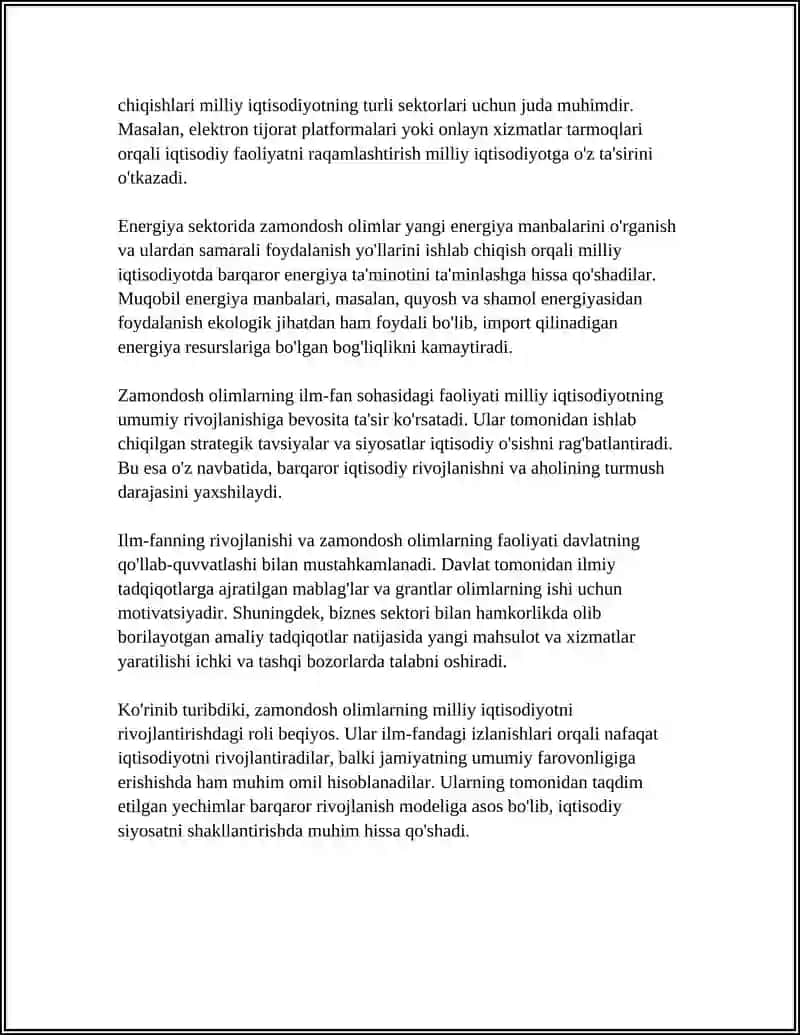 ZAMONDOSH OLIMLARNING ILM-FANDAGI ORNI 4