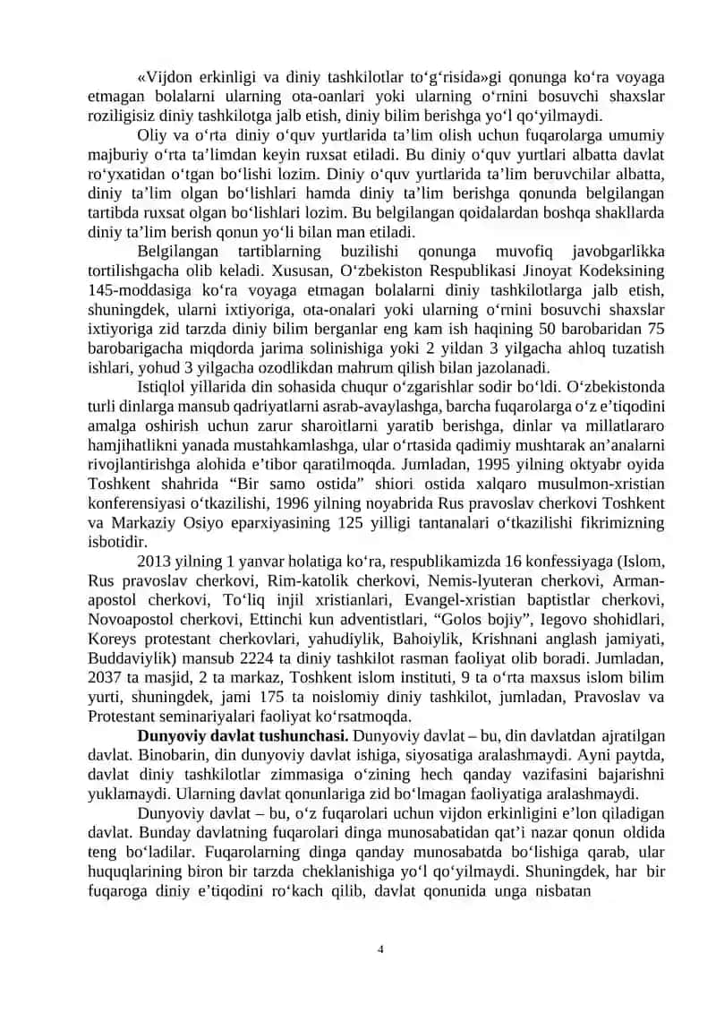 Vijdon Erkinligi Tushunchasi 4