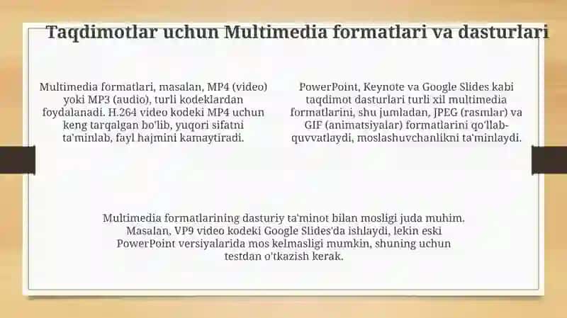 Multimedia texnologiyalari: Ta'rif va elementlar 4