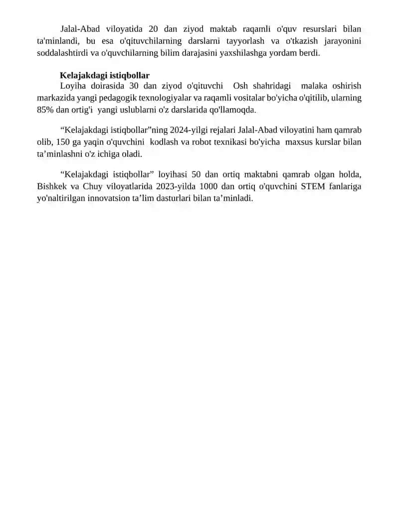 Qirgʻizistonda innovatsion ta'lim 4